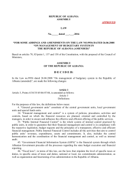 MINISTRIA E FINANCAVE