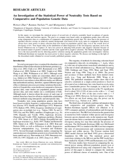 An Investigation of the Statistical Power of Neutrality Tests Based on