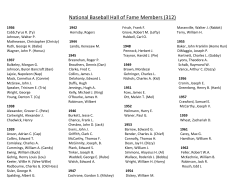 National Baseball Hall of Fame Members (312)