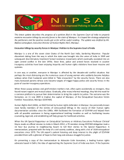 This latest update describes the progress of a petition filed