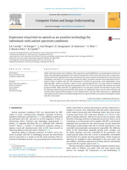 Expressive visual text-to-speech as an assistive technology for