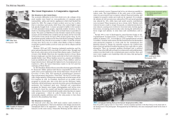 The Great Depression: A Comparative Approach