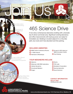 465 Science Drive - University Research Park