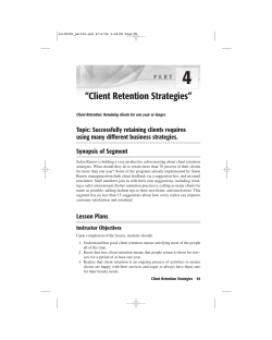 Client Retention Strategies