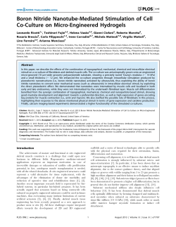 Boron Nitride Nanotube-Mediated Stimulation of Cell Co