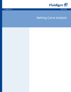 Melting Curve Analysis (MCA)