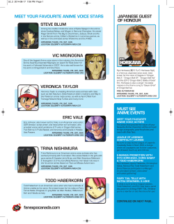 MEET YOUR FAVOURITE ANIME VOICE STARS