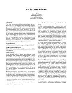 An Anxious Alliance - OJS at the State and University Library