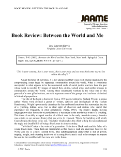 Book Review: Between the World and Me