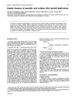 Kinetic features of ascorbic acid oxidase after partial deglycation