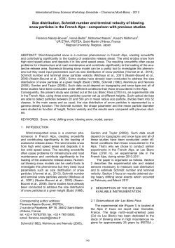 Size distribution, Schmidt number and terminal velocity of blowing