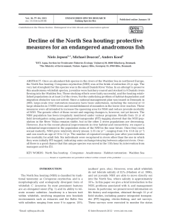 Decline of the North Sea houting: protective