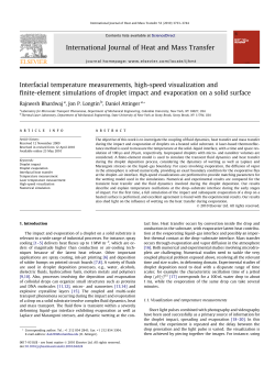 Interfacial temperature measurements, high-speed