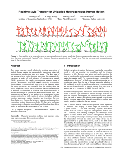 Realtime Style Transfer for Unlabeled Heterogeneous Human Motion