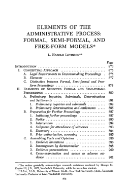 elements of the administrative process