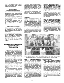 Delaware Valley Champagne Memorial gun Dog Championship