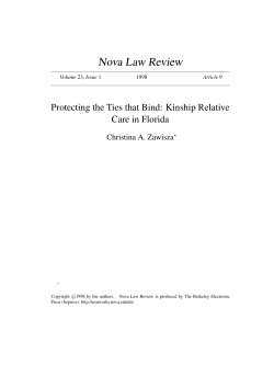 Protecting the Ties that Bind: Kinship Relative Care in Florida