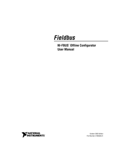 Archived: NI-FBUS Offline Configurator User Manual