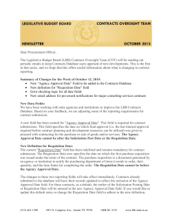 October 2015 - Legislative Budget Board