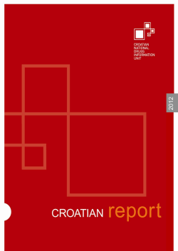 2012 Croatian Report on Drugs Situation 1