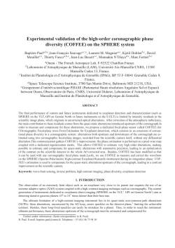 Experimental validation of the high-order