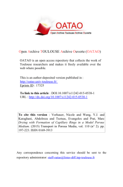 Drying with Formation of Capillary Rings in a Model