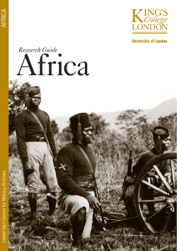 Africa - King`s College London