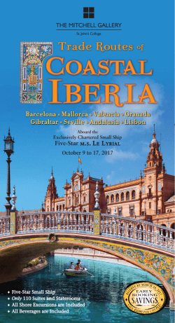 Information about 2017 Trip to Coastal Iberia