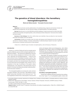 The genetics of blood disorders: the hereditary hemoglobinopathies