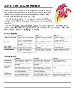 superhero element project