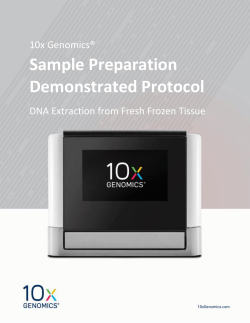 Sample Preparation Demonstrated Protocol