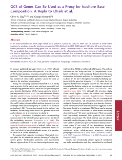 GC3 of Genes Can Be Used as a Proxy for