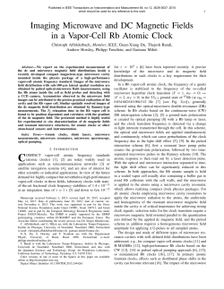 Imaging Microwave and DC Magnetic Fields in a Vapor
