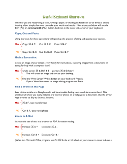 Useful Keyboard Shortcuts