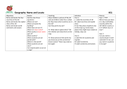 Geography: Name and Locate KS1