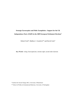 Strategic Eurosceptics and Polite Xenophobes