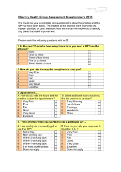 General Practice Assessment Questionnaire