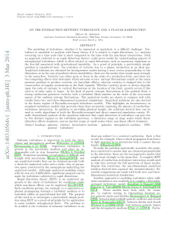 On the Interaction between Turbulence and a Planar Rarefaction