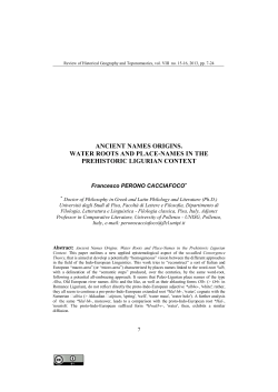 ancient names origins. water roots and place