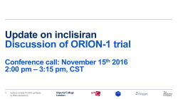 Investor Call 15 November 2016