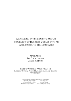 jan pam jacobs - CESifo Group Munich