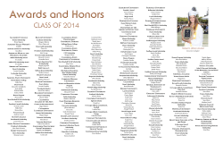 CLASS OF - Saint Francis High School