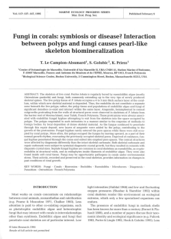 Fungi in corals: symbiosis or disease? Interaction between polyps
