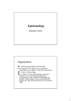 Epistemology