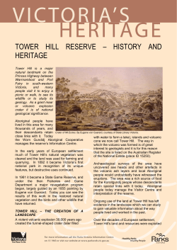 Heritage story - Tower Hill Reserve history and heritage