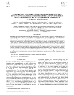 abnormalities and possible mosaicism during embryonic cell