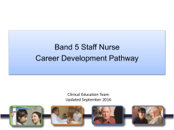 Band 5 Staff Nurse Career Development Pathway