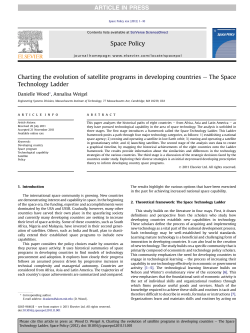 Charting the evolution of satellite programs in developing countries