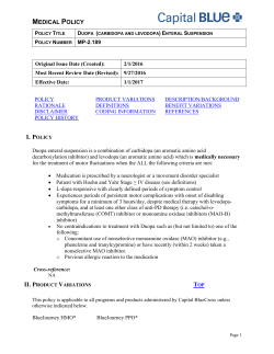 Duopa (Carbidopa And Levodopa) Enteral Suspension