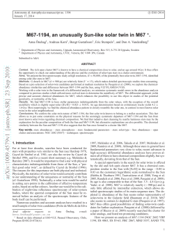 M67-1194, an unusually Sun